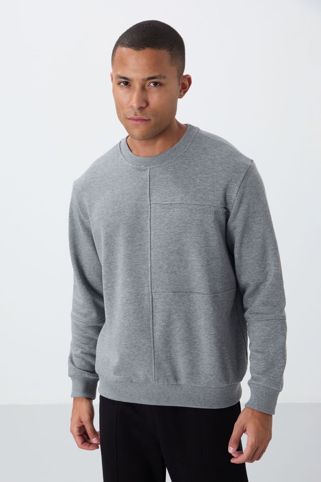 Tommy Life Tommy Life Men's Grey Fleece Sweatshirt