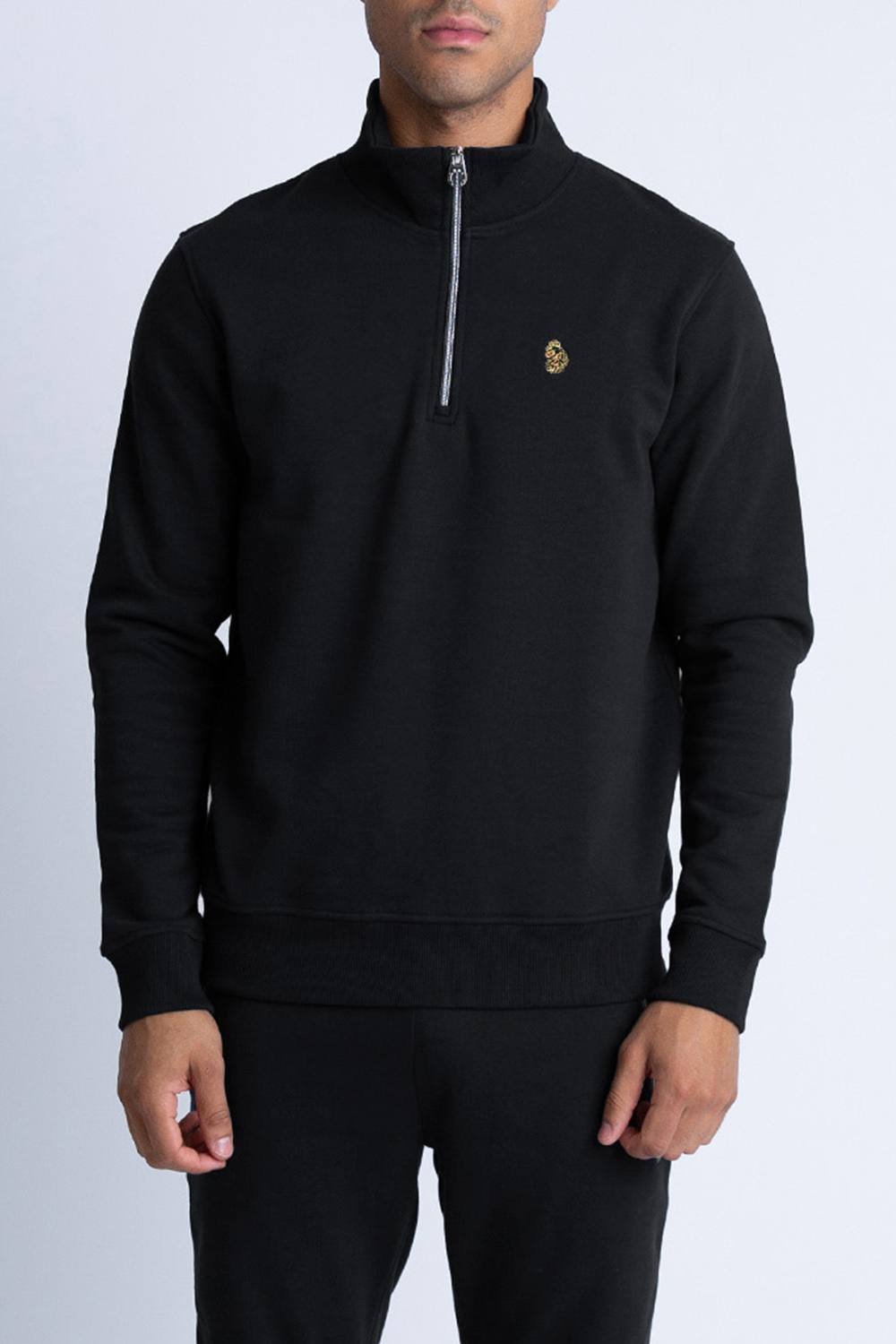 Luke 1977 Luke 1977 Men's Sydney 1000 1/4 Zip Sweater in Jet Black - 3