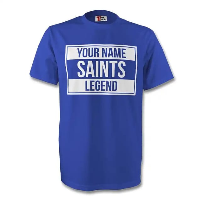 St Johnstone St Johnstone Men's Your Name Legend Tee in Blue - 2
