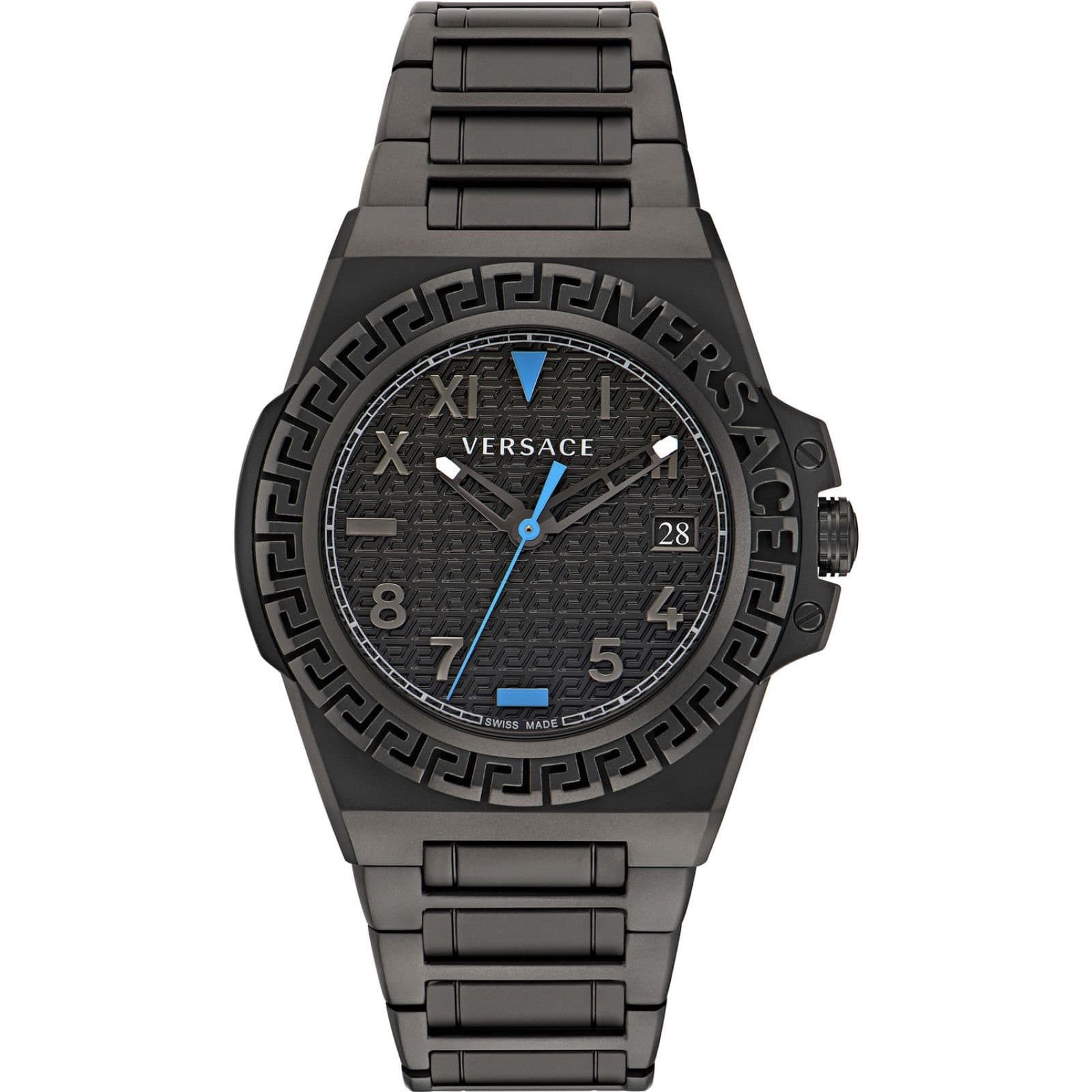Versace Versace Men's VE3I00622 44mm Quartz Watch in Black