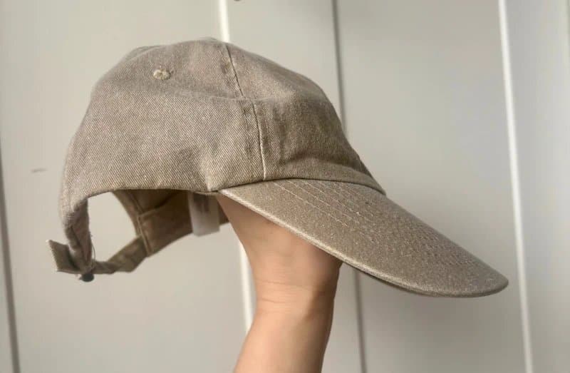 Source Unknown LA Embroidered Baseball Cap – Beige / Stone – Adjustable