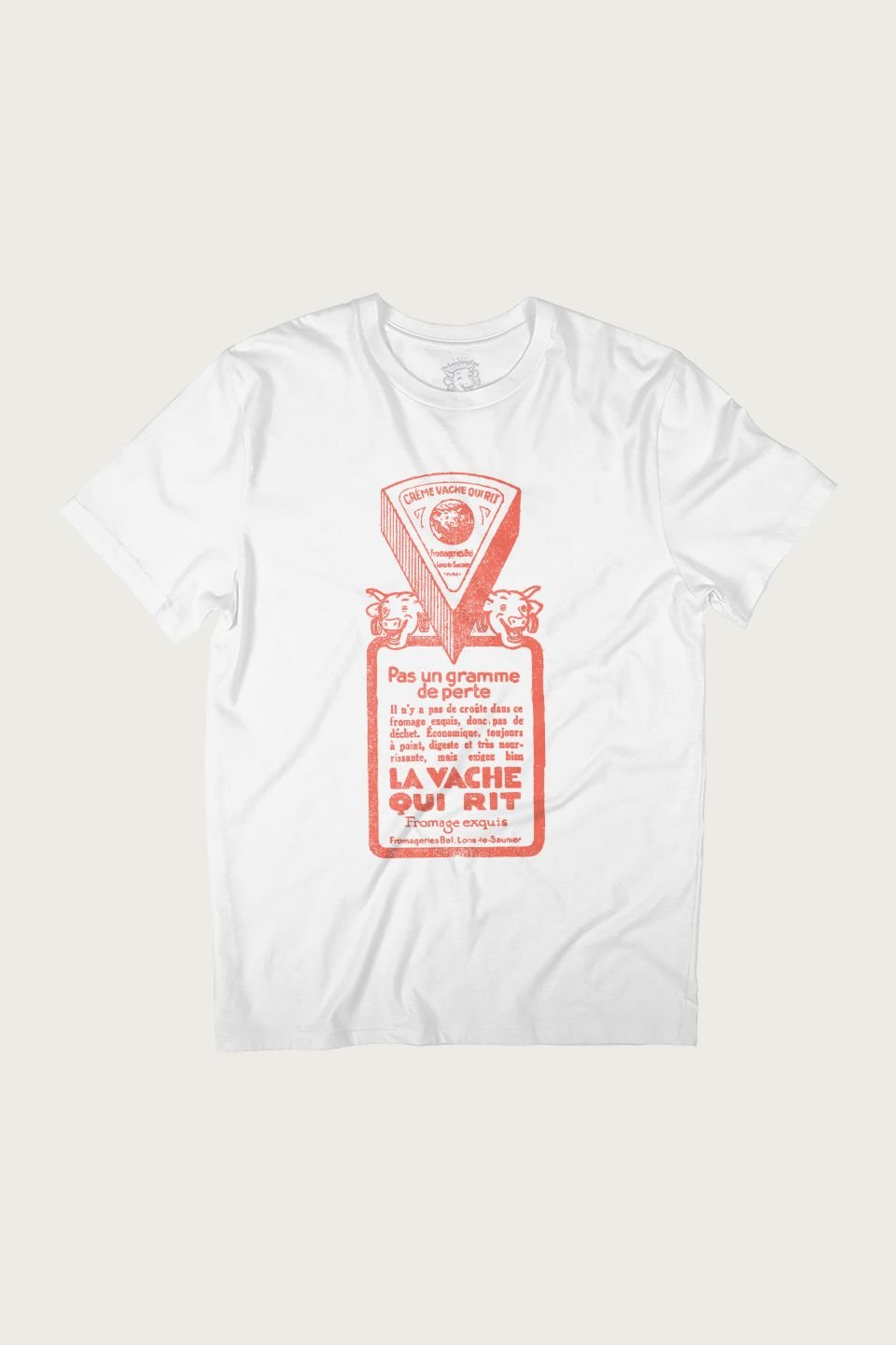 The Laughing Cow The Laughing Cow Men's Pas Un Gramme De Perte T-Shirt in White - 2