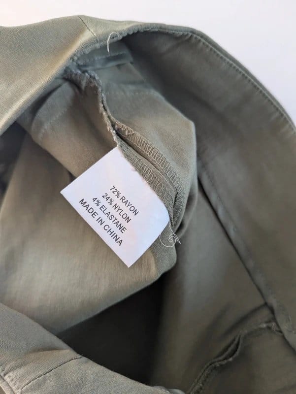 Jigsaw Jigsaw Olive Green Wide Leg Trousers UK 14 Smart Casual - 1