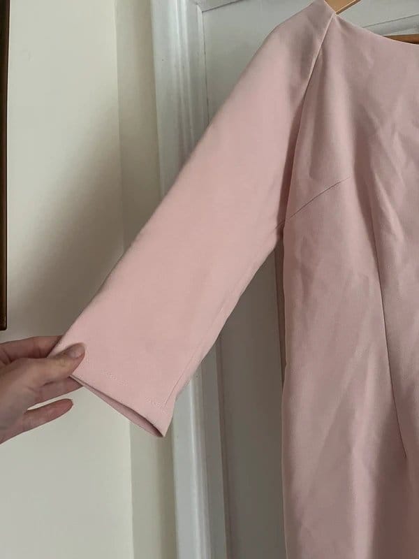British Retro Rose Satin Dress Size 14