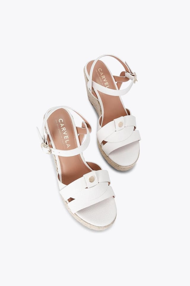 Carvela Carvela Women's 'Bravo Wedge' Heels in Cream - 2