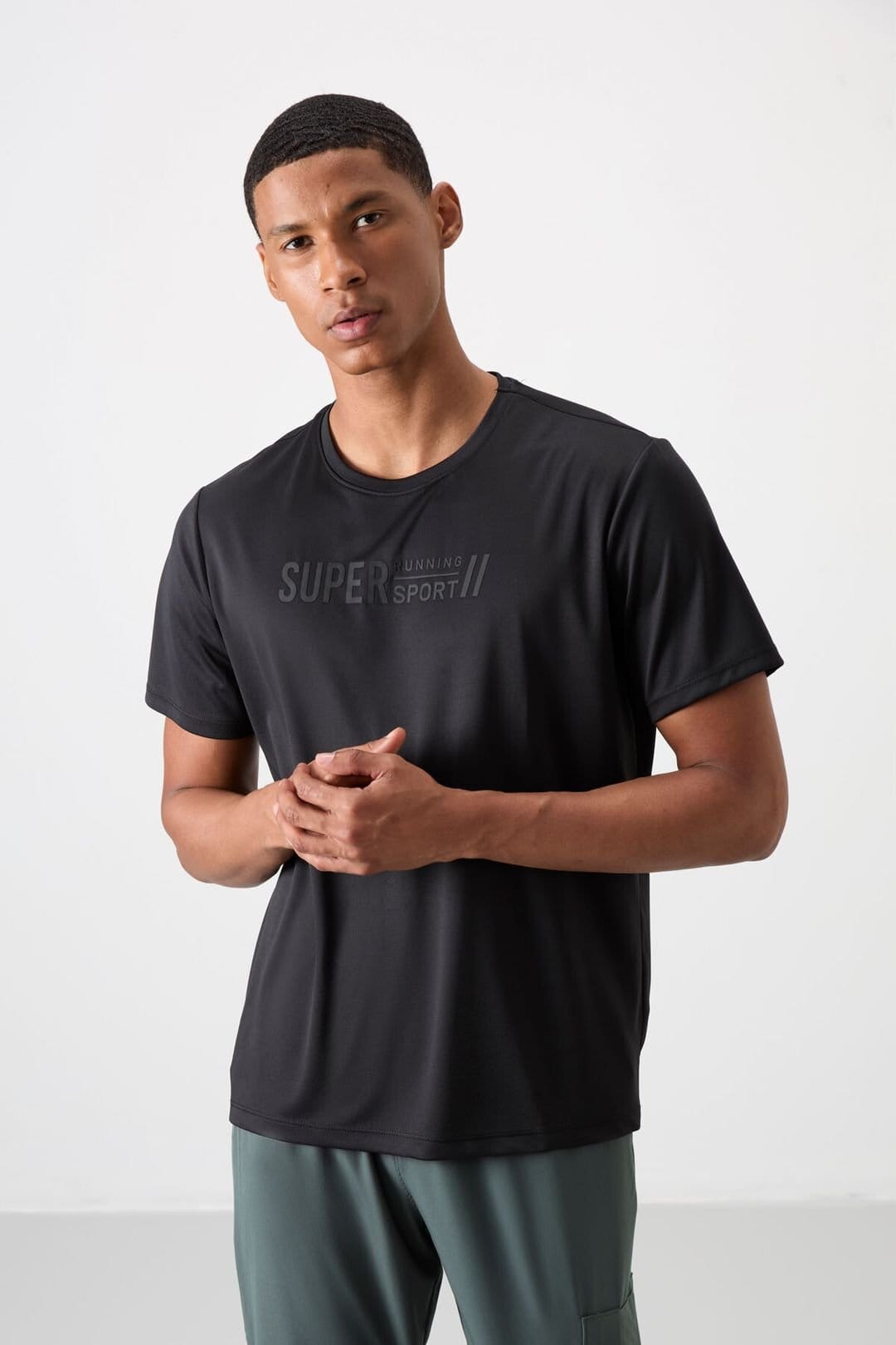 Tommy Life Tommy Life Men's Printed Crew Neck T-Shirt in Black - 4