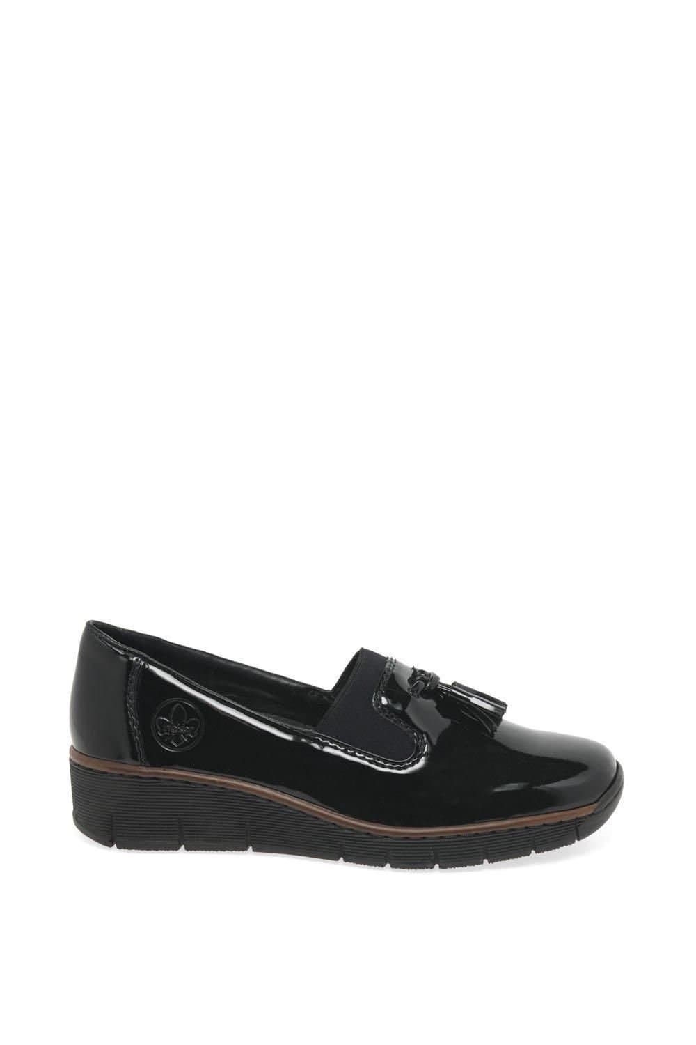 Rieker Rieker Women's 'Gleam' Tassel Loafers in Black