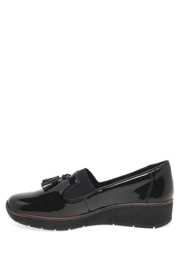 Rieker Rieker Women's 'Gleam' Tassel Loafers in Black - 2