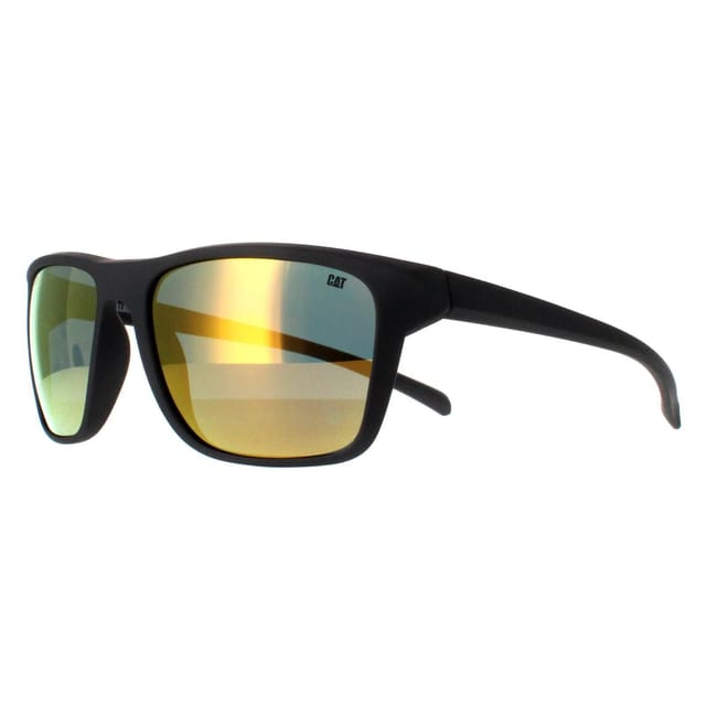 Caterpillar Caterpillar Men's Rectangle Matte Grey Orange Polarized CTS-8012 - 2
