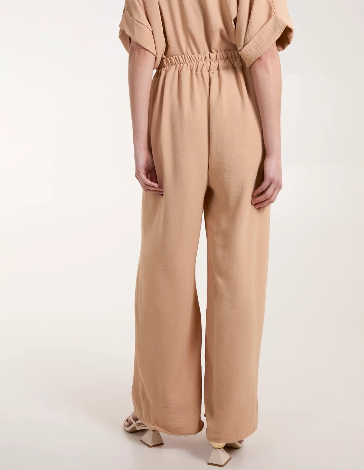 Blue Vanilla Drawstring Wide Leg Trousers - 4