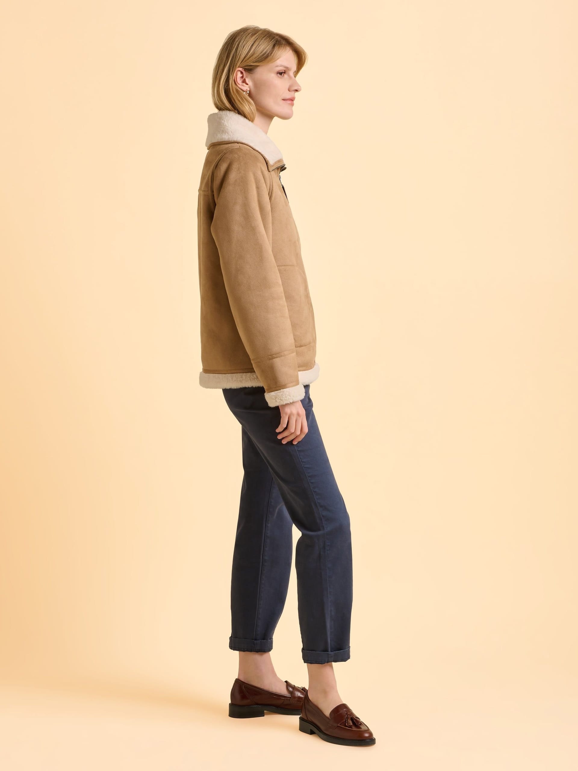 Brakeburn Brakeburn Women's Pine Jacket in Beige - 4