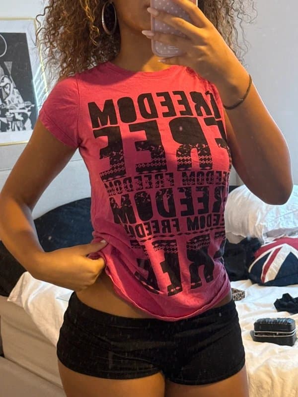 New Look vintage new look graphic writing baby tee
