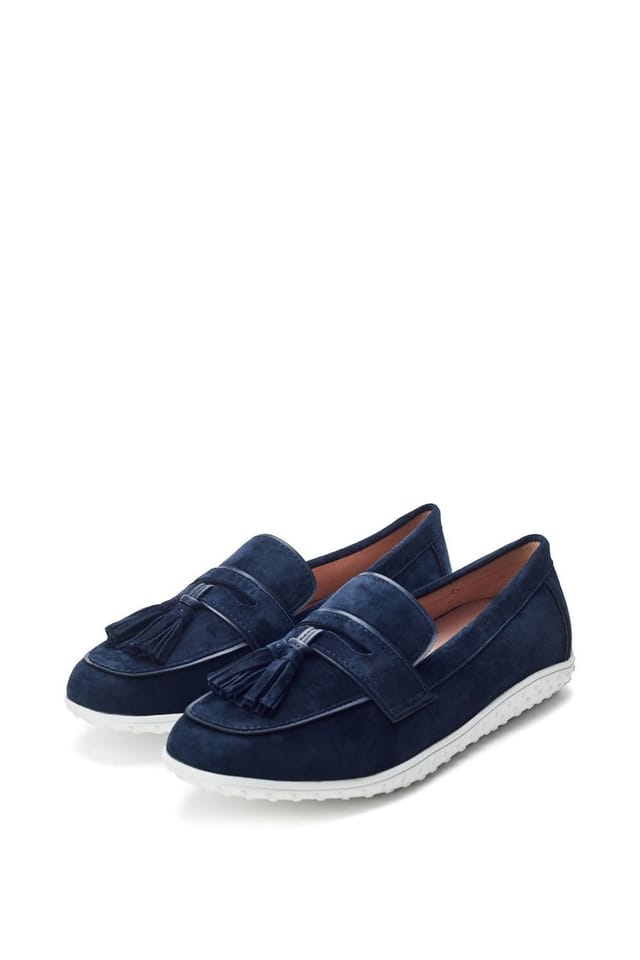 Moda in Pelle Moda In Pelle Women's 'Elinia' Suede Ballet Pumps in Navy - 2