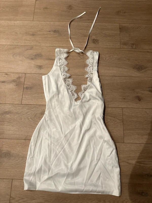 ASOS ASOS white satin mini dress