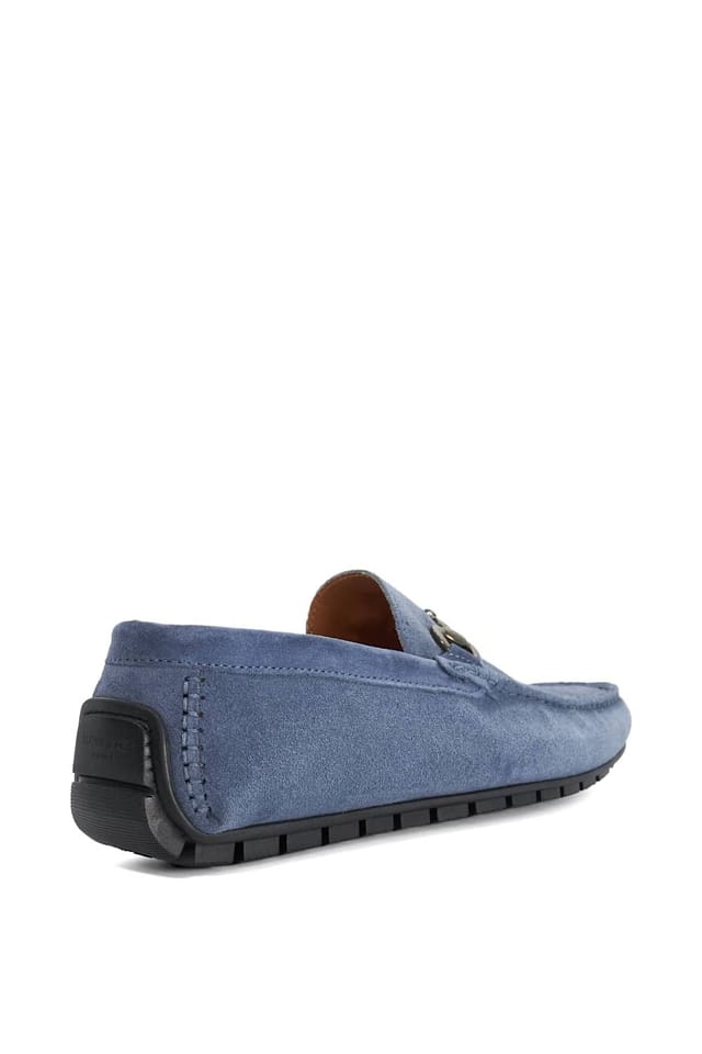 Dune London Dune London Men's 'Brackon' Suede Slip-On Shoes in Blue - 3