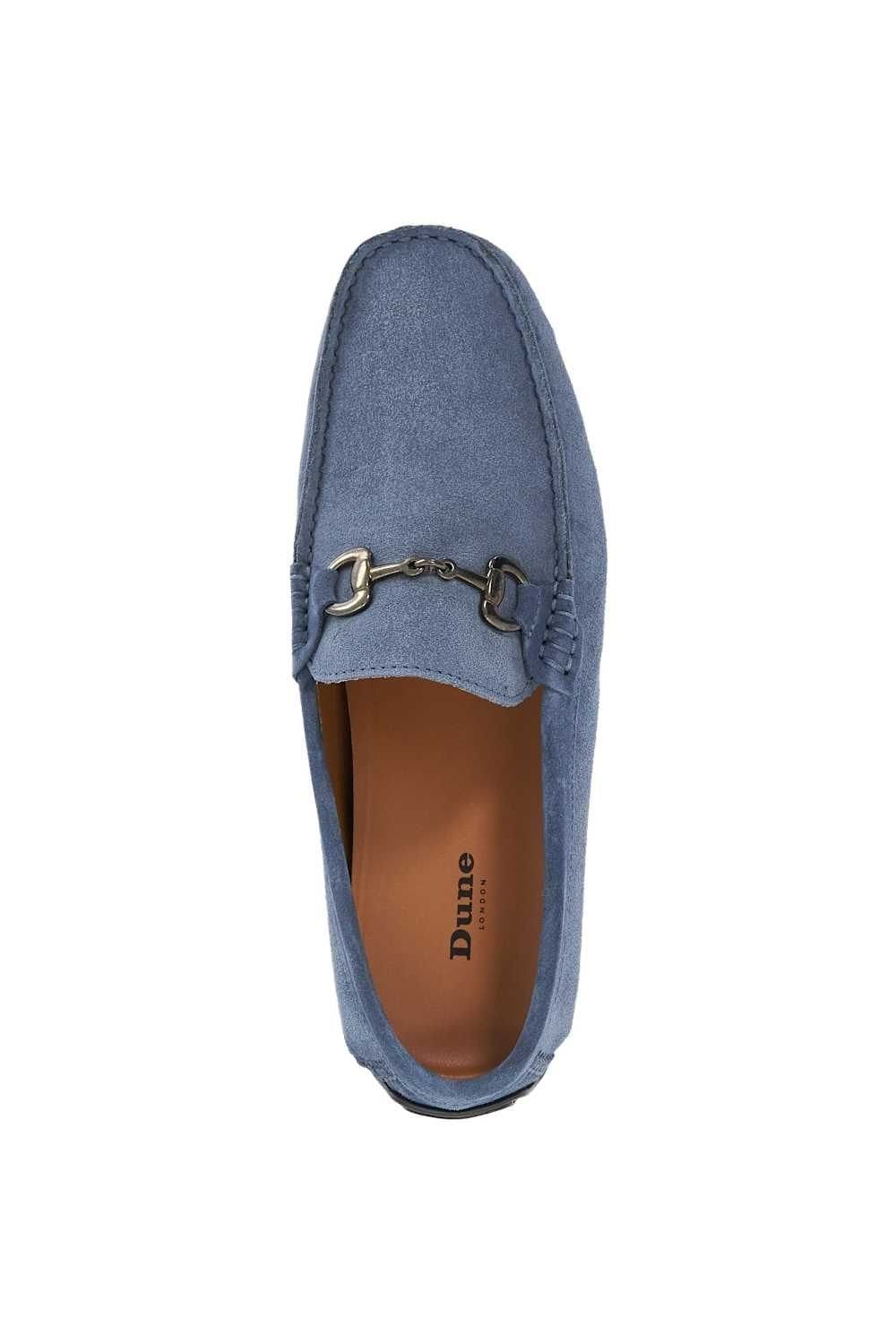 Dune London Dune London Men's 'Brackon' Suede Slip-On Shoes in Blue - 4