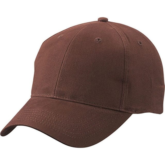 Myrtle Beach Myrtle Beach Men's 6 Panel Brushed Cotton Baseball Cap in Brown - 2