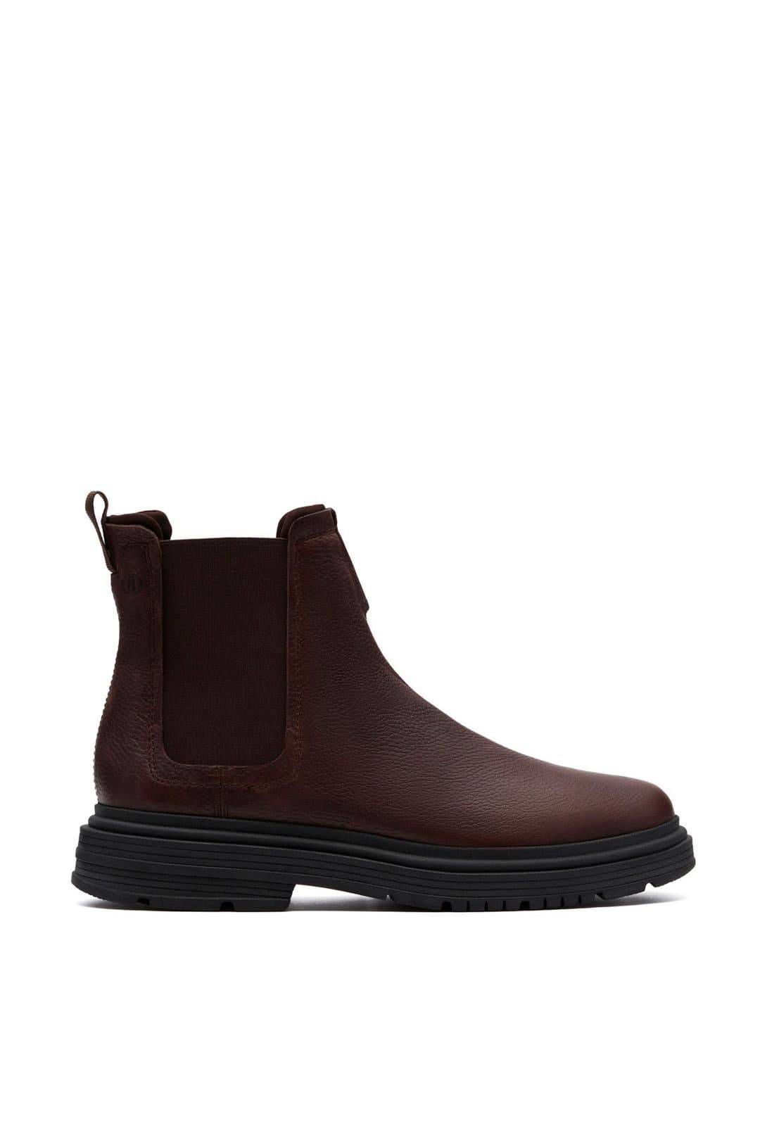 Clarks Clarks Men's Badbury Easy Leather Shoes Dark Brown