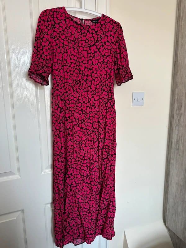 New Look Pink floral midaxi summer dress