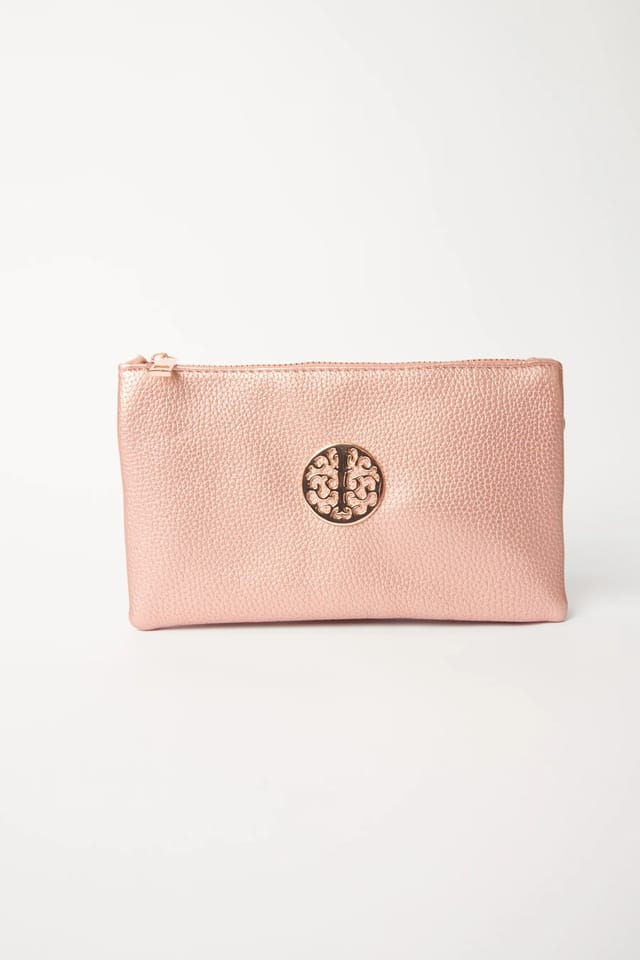 Blue Vanilla Detailed Zip Up Purse With Detachable Strap - 3