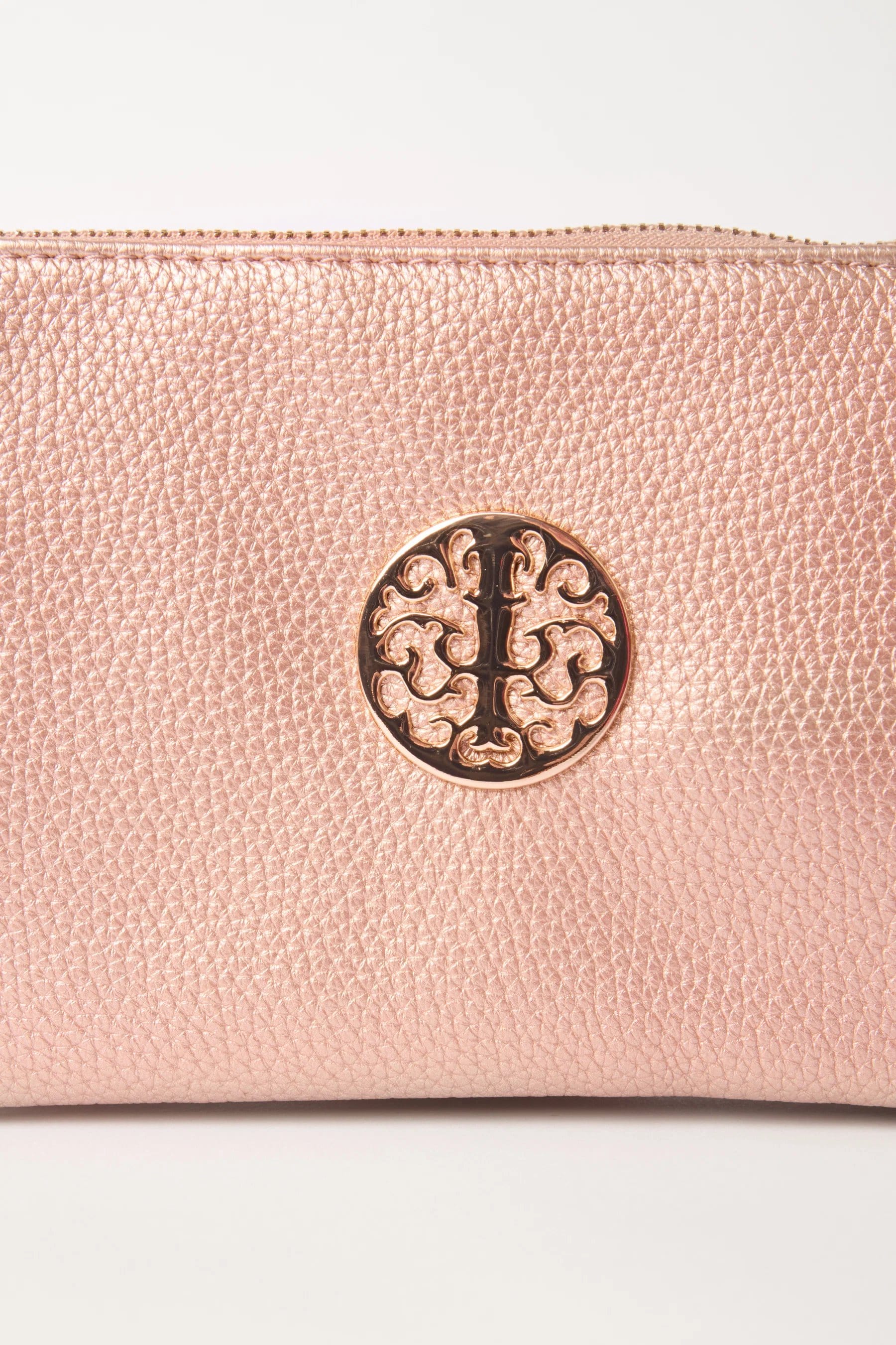 Blue Vanilla Detailed Zip Up Purse With Detachable Strap - 4