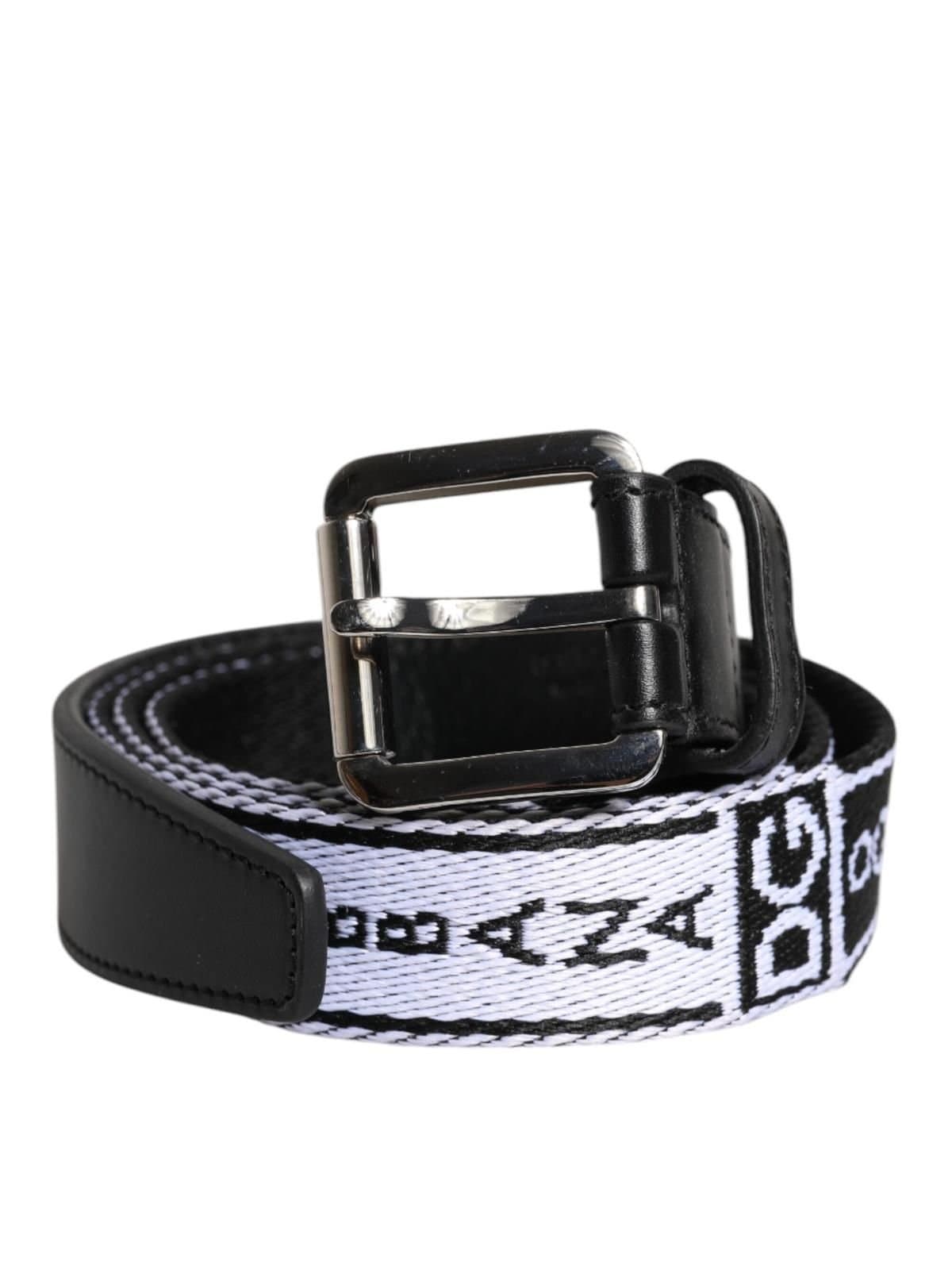 Dolce & Gabbana Dolce & Gabbana Black White Printed Belt