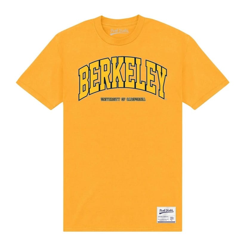 UC Berkeley UC Berkeley Men's Arch Printed Navy T-Shirt in Gold - 1