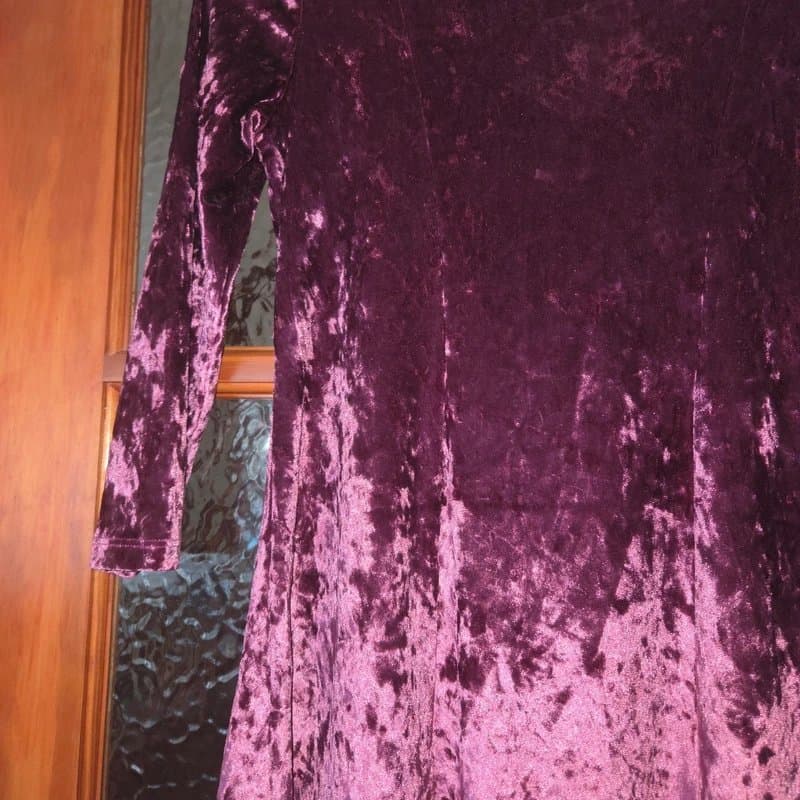 George at ASDA Seam Detail Slight A Line Crushed Velvet Dress