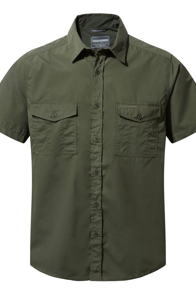 Craghoppers Craghoppers Men's NosiDefense Cotton-Blend 'Kiwi' Short Sleeve Shirt in Khaki - 2