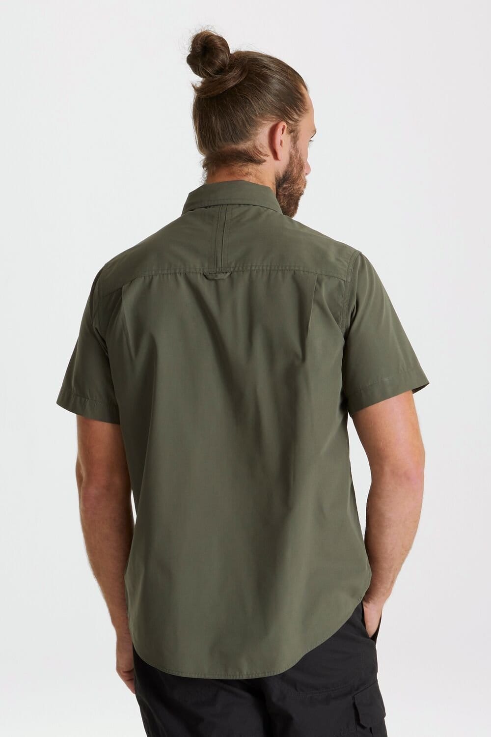 Craghoppers Craghoppers Men's NosiDefense Cotton-Blend 'Kiwi' Short Sleeve Shirt in Khaki - 4
