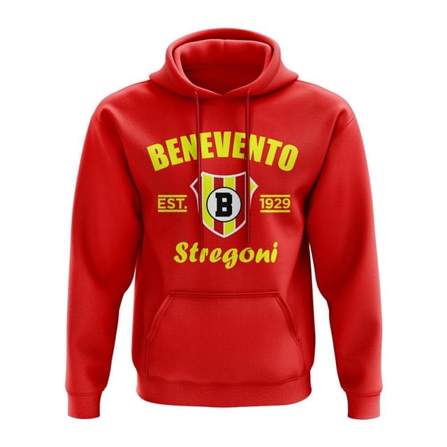 Benevento Benevento Men's Personalised Established Football Hoody Red - 2