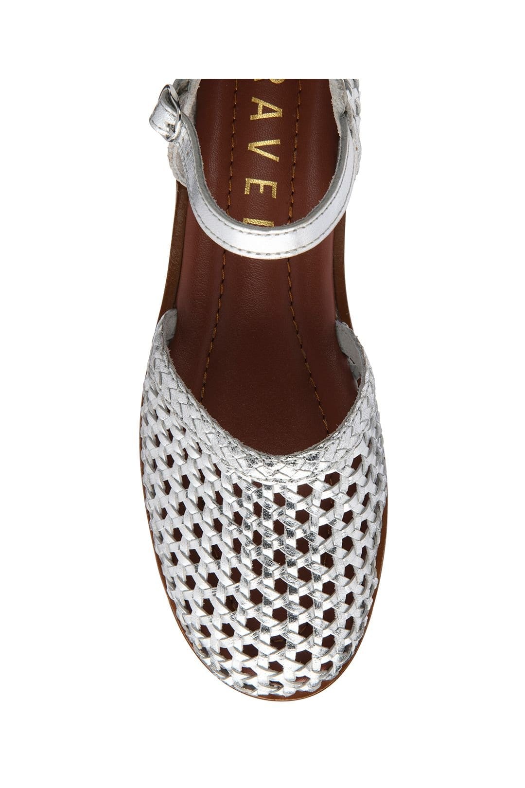 Ravel Ravel Women's 'Kelk' Leather Flat Sandals in Silver - 4