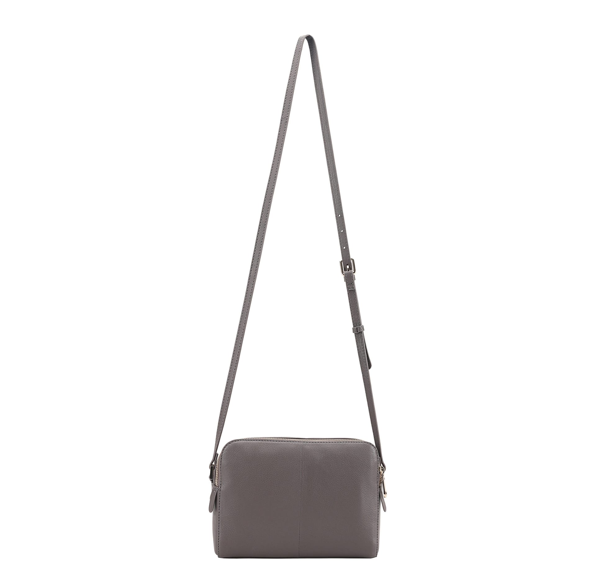 Paul Costelloe Paul Costelloe Women's Mantaro Leather Cross Body Bag in Grey - 4