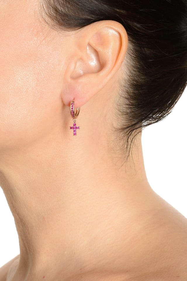 Addicted 2 Addicted 2 Women's Aphrodite Cross Earrings - 2