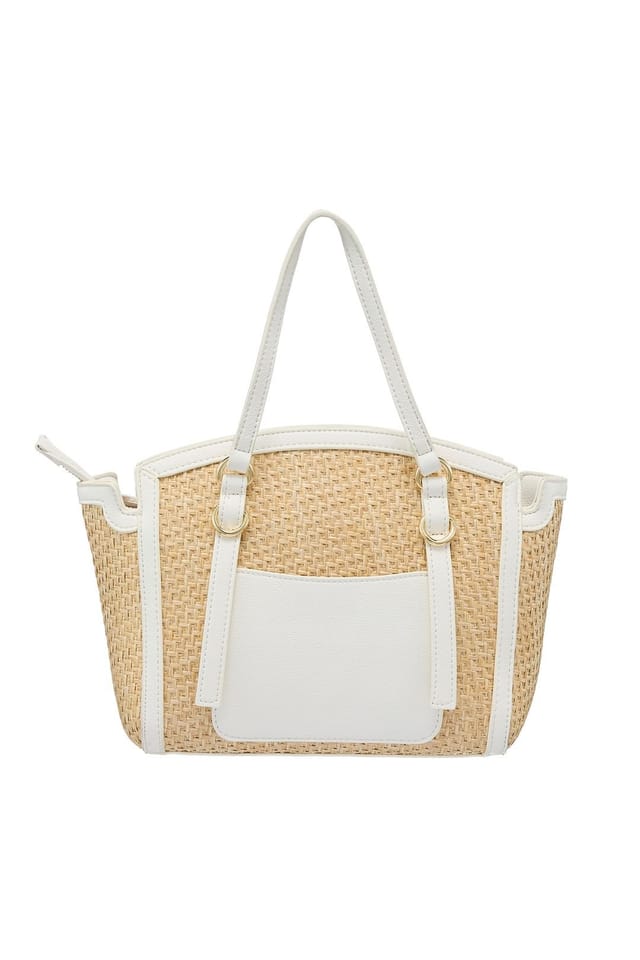 Valentino Bags Valentino Bags Women's Demetra Woven Shopper Natural - 3