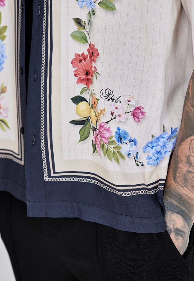 SikSilk SikSilk Men's Resort Shirt in Ecru - 2