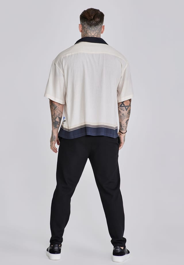 SikSilk SikSilk Men's Resort Shirt in Ecru - 3
