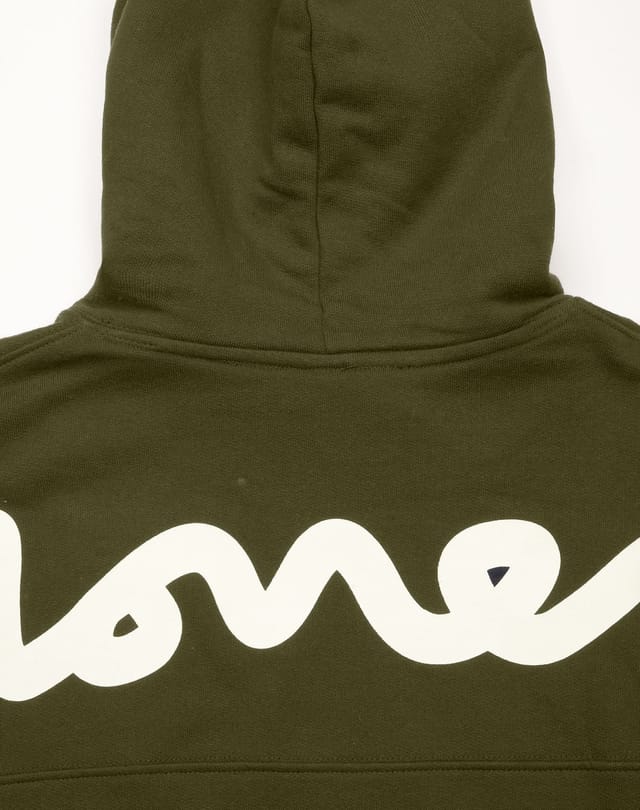 Money Money Men's Back Slab Hood in Olive - 3