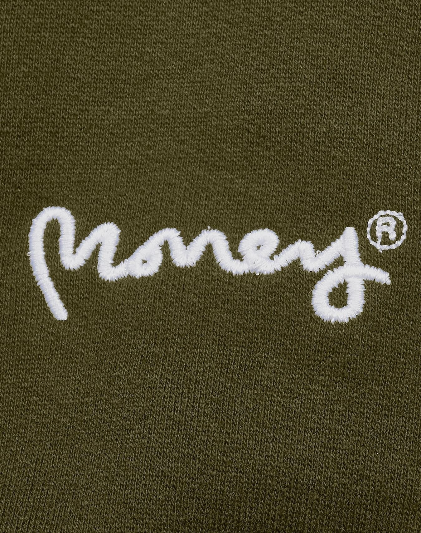 Money Money Men's Back Slab Hood in Olive - 4