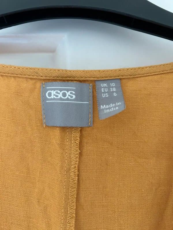 ASOS Mustard Linen Blouse