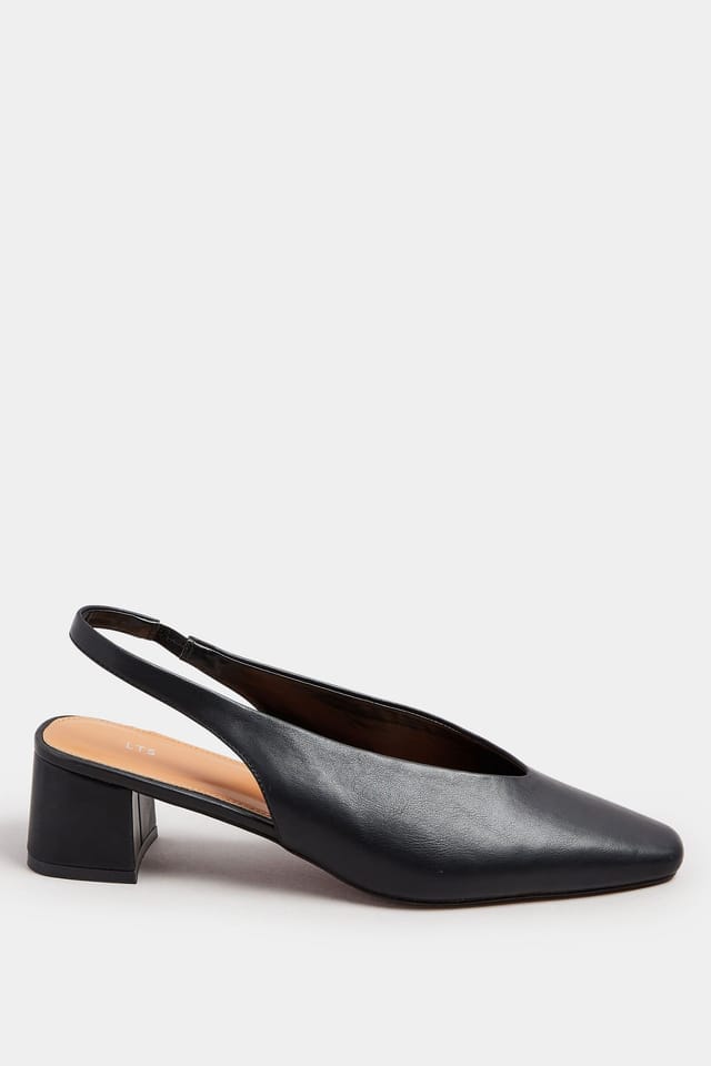 Long Tall Sally Long Tall Sally Women's Slingback Block Heels in Black - 3