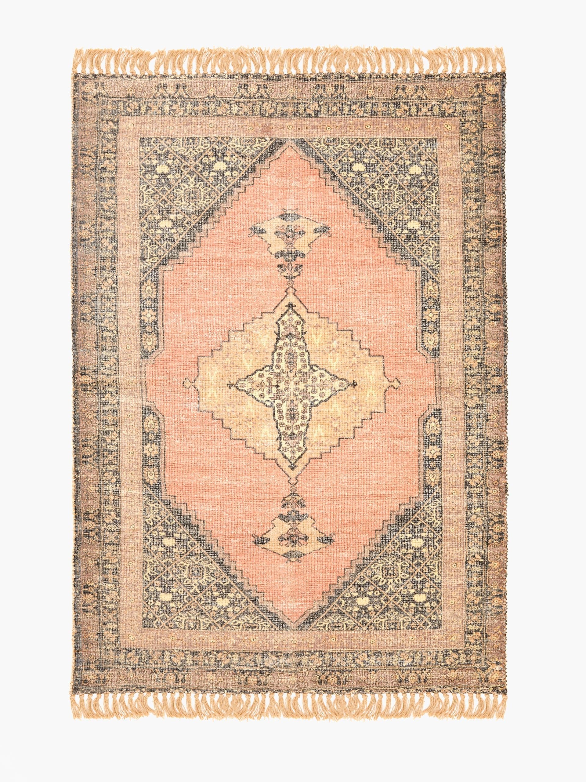 French Connection XL Kerala Chenille Rug Pink