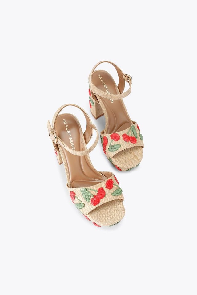 KG Kurt Geiger KG Kurt Geiger Women's 'Fleur Platform' Heels in Beige - 2
