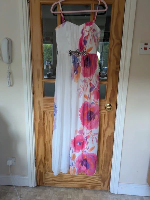 Jane Norman BNWT Jane Norman Floral Maxi Dress – Bridesmaid/Wedding Guest – Size 12 Strapless or Strappy
