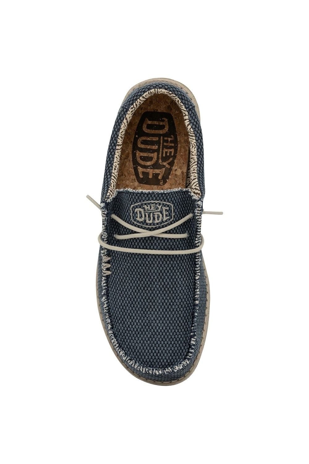 Hey Dude Hey Dude Men's Wally Braided Slip on Shoe in Blue - 4