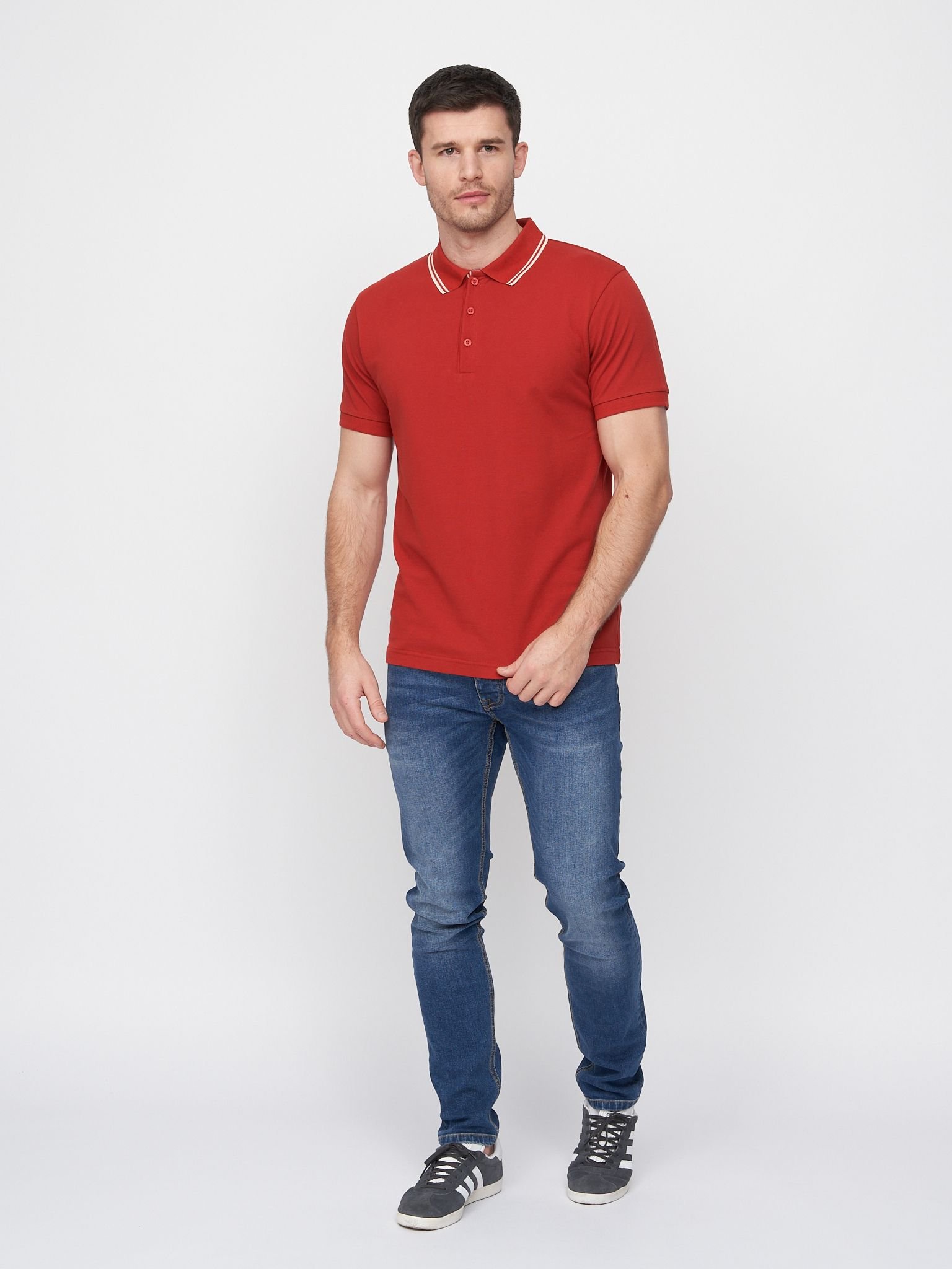 Duck&Cover Duck&Cover Men's Samtrase Polo in Red - 3