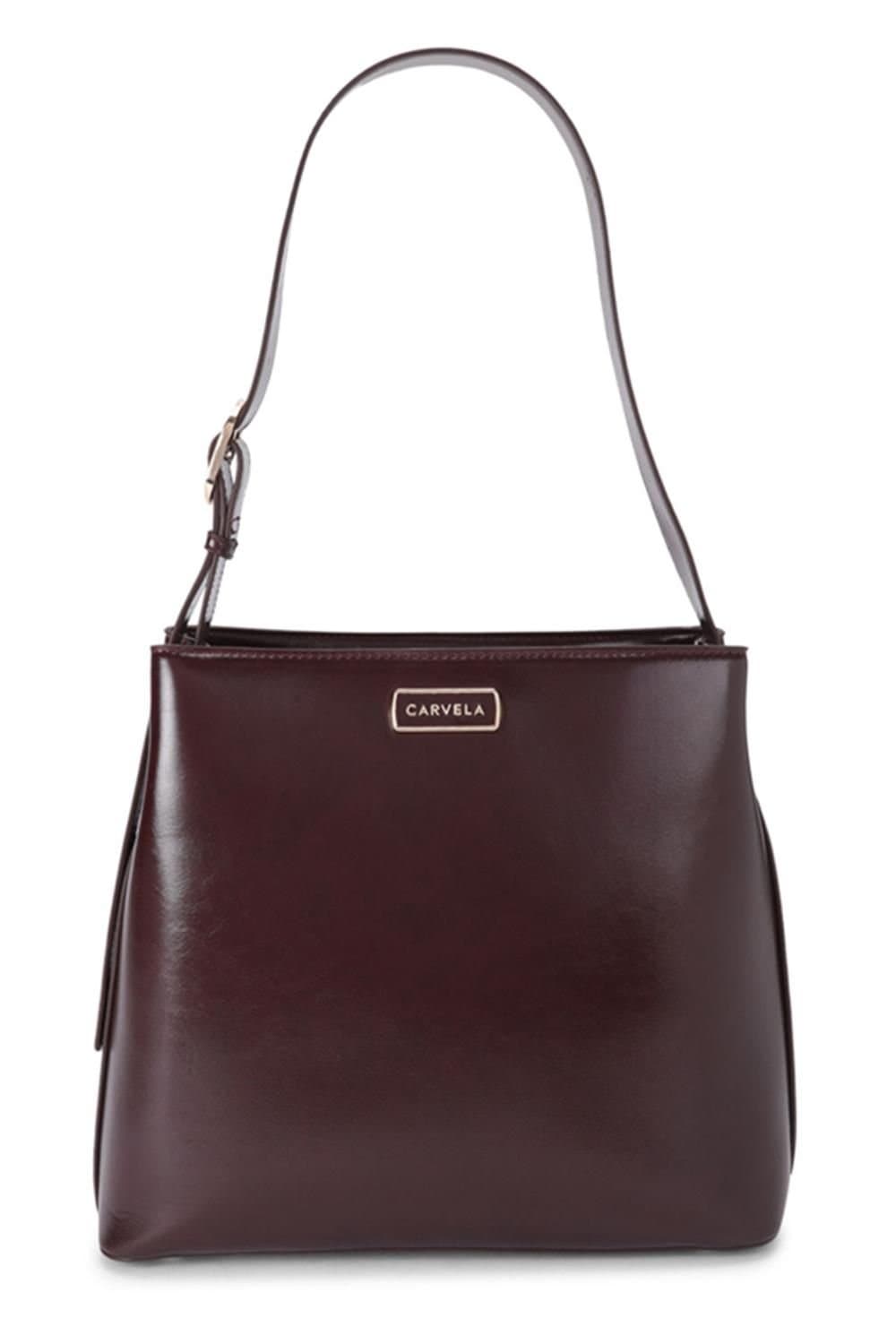 Carvela Carvela Women's 'Cosma Shoulder Bag' in Dark Red