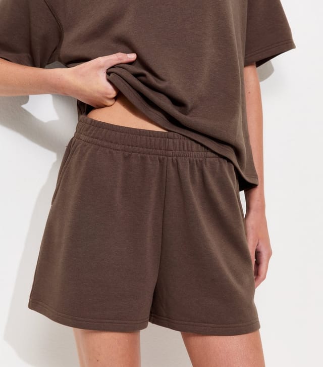 New Look Women's Dark Brown Jersey Jogger Shorts New Look - 3