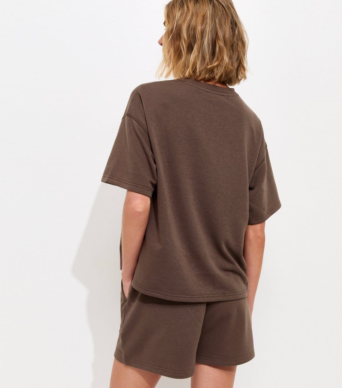 New Look Women's Dark Brown Jersey Jogger Shorts New Look - 4