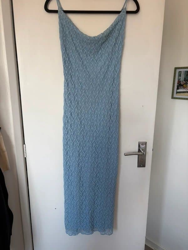 Bershka lace cowl neck maxi dress